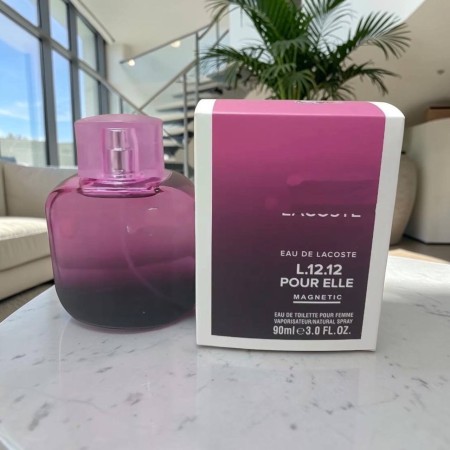 Туалетна вода жіноча Lacoste Eau De L.12.12 Pour Elle Magnetic, 90 мл